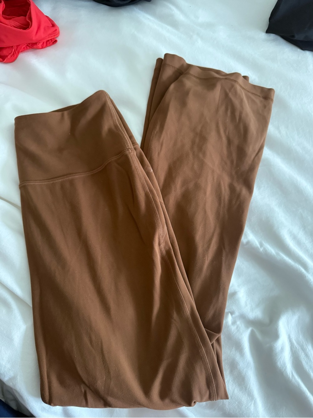 Women's High-Waist Brown Active Leggings